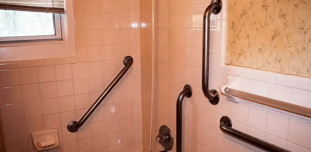 Shower grab bar installation for bathroom safety and accessibility in Albuquerque, NM