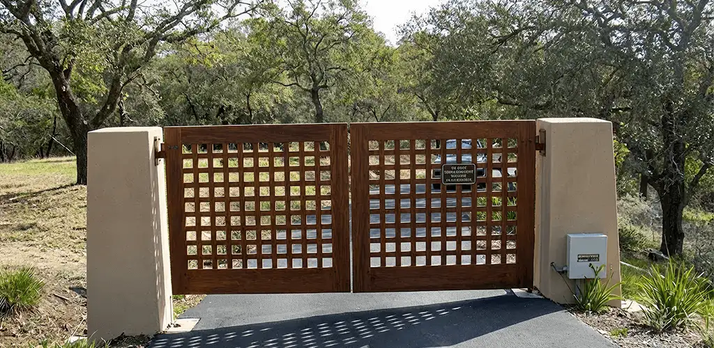 Driveway gate installation for a residential property in Albuquerque, NM